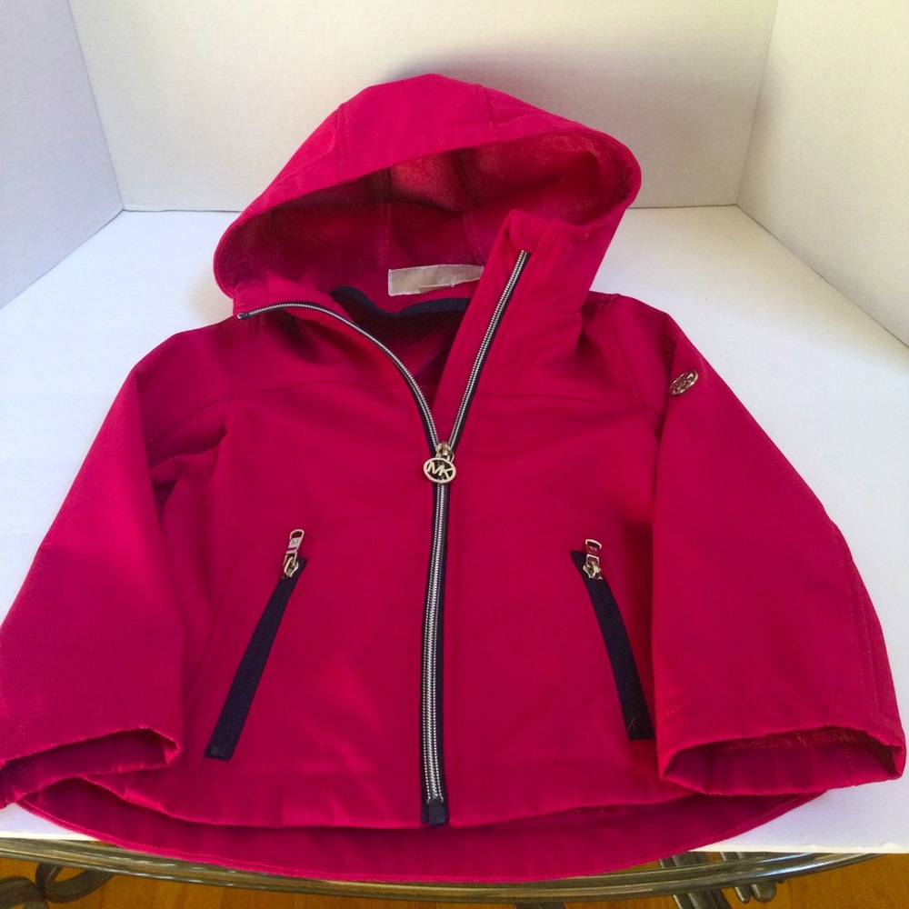 Michael Kors Kids Jacket in Pink with Black Accents
